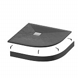 Поддон полукруг графит (100*100*2,5) Strong