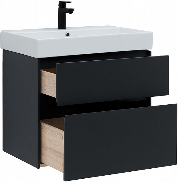 Тумба под раковину Aquanet Бруклин 70 антрацит матовый 00310141