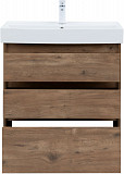 Тумба под раковину Aquanet Nova Lite 75 дуб рустикальный (3 ящика) 00302474