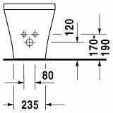 Биде напольное Duravit DuraStyle 228310