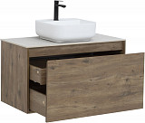 Тумба под раковину Aquanet Nova Lite 90 дуб рустикальный (1 ящик) 00249517