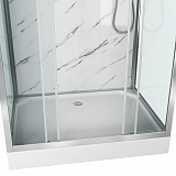 Душ.каб. NG-7772QM (1200x900х2100) низкий поддон стенки МРАМОР 4 места