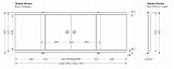 Фронтальная панель для ванны раздвижная Aquanet Kupe 169 00273297