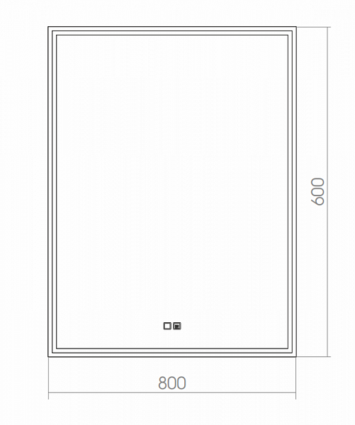 Зеркало Silver Mirrors Santana 60х80 см LED-00002286