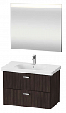 Комплект мебели Duravit тумба XBase + раковина D-Code 80 см