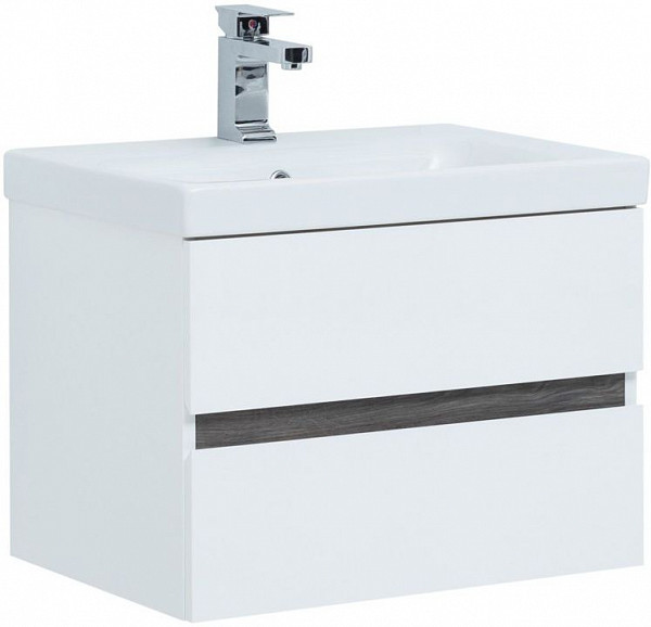 Тумба под раковину Aquanet Беркли 50 белый/дуб рошелье 00254288