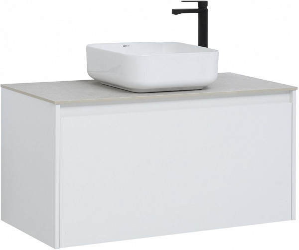 Тумба под раковину Aquanet Nova Lite 100 белый (1 ящик) 00242580