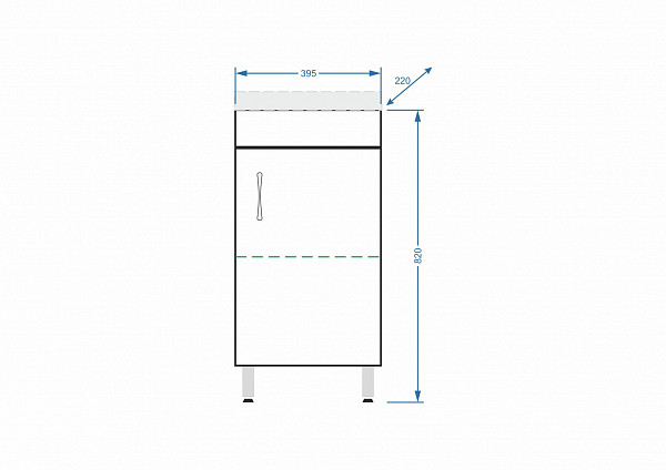Тумба напольная "Концепт 40", Сомо 40