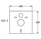 Шумоизоляционная панель для инсталляции Grohe 37131000