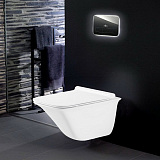 Комплект унитаз подвесной Grossman GR-4413S с инсталляцией Aquatek Slim с клавишей смыва