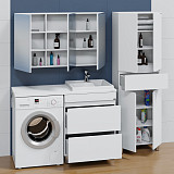 Тумба "Марс 69" 2 ящ, напольная (ум. Юпитер 1300*500 литой мрамор)