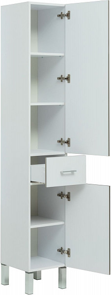 Шкаф-пенал для ванной Aquanet Верона 35 белый (напольный) 00178970