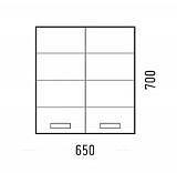 Шкаф подвесной Corozo "Денвер 65"