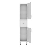 Пенал напольный, 36 см, белый, Oxford, IDDIS, OXF36W0i97