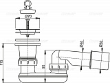 Сифон для душевого поддонa Alcaplast A461-50