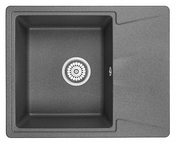Мойка кухонная Granula прямоугольная кварц 6201, ГРАФИТ