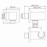 Шланговое подключение для встраиваемых систем Wasserkraft A125