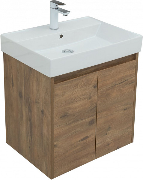 Мебель для ванной Aquanet Nova Lite 60 дуб рустикальный (2 дверцы) 00302534