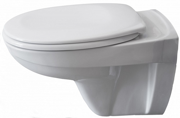 Подвесной унитаз  Fluenta BASIC в комплекте с крышкой Fluenta Basic Soft-Close Pestan