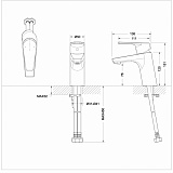 Смеситель для раковины Bravat Line F15299C1