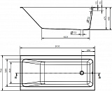Акриловая ванна Cersanit Crea 160x75 P-WP-CREA*160NL