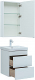 Мебель для ванной Aquanet София 50 белый глянец (2 ящика) 00274191