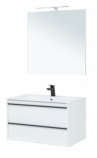 Мебель для ванной Aquanet Lino 90 белый матовый 00271957