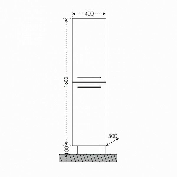 Колонна Вегас 40 напольная/подвесная Санта 526006