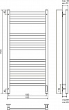 Полотенцесушитель электрический Terminus Енисей П13 500x1100