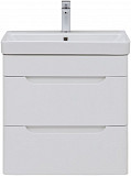 Тумба под раковину Aquanet София 60 белый глянец (2 ящика) 00288905