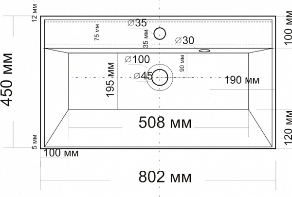 Раковина Style Line Andrea Classic 80х45 ЛС-00000723