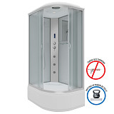 Душ.каб. NG-2310-14LF (1200х800х2150) высокий поддон(40см) стекло МАТОВОЕ 4 места