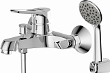 Смеситель для ванны c коротким изливом с аксессуарами Bravat Eco-D F693158CB