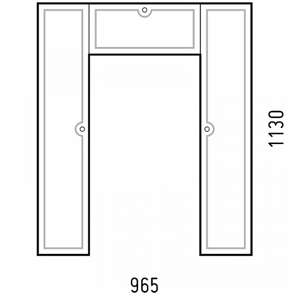 Шкаф пенал над унитазом Corozo Энри 95 см SD-00000583