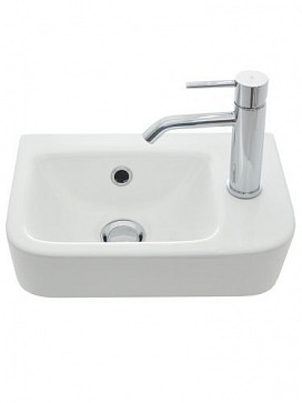 AQM5006R Умывальник AQUAme с отверстием под смеситель. Правый. 375х245х135