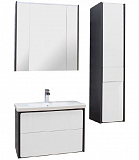 Зеркальный шкаф Roca Ronda 80 белый глянец/антрацит ZRU9302970