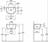 Раковина  Jacob Delafon Ove 46х34 см E1567-00