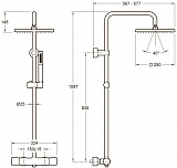 Душевая стойка  Jacob Delafon Brigitte E32850-CP