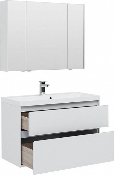 Мебель для ванной Aquanet Гласс 100 белый 00240468