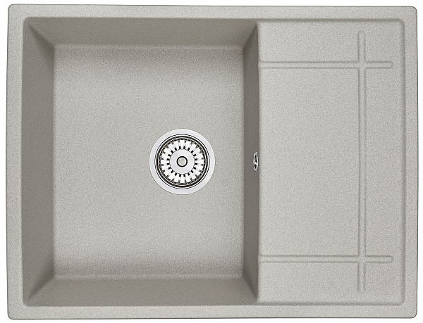 Мойка кухонная Granula прямоугольная кварц 6501, БАЗАЛЬТ