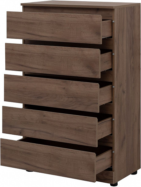 Комод Aquanet Сканди 700x400 Дуб крафт (5 ящиков) 00302552