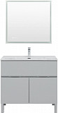 Тумба под раковину Aquanet Алвита new 90 1 ящик, 2 дверцы, серый 00303913