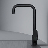F8006022 Like, смеситель для кухни G-образный излив, черный, шт.