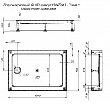 Душевой поддон Aquanet GL180 100x70 00265564