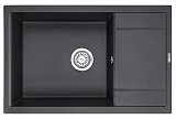 Мойка кухонная Granula прямоугольная кварц 7805, ЧЁРНЫЙ