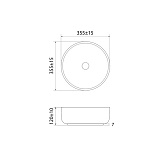 Серый матовый умывальник накладной, Ray, IDDIS, RAYGM03i27