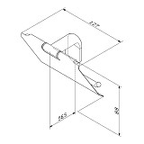 A84341422 X-Joy Держатель для туалетной бумаги с крышкой