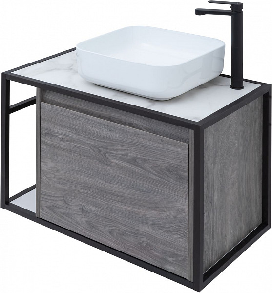 Тумба под раковину Aquanet Nova Lite Loft 75 R дуб рошелье 00261653