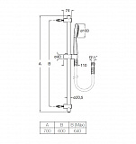 Душевой гарнитур Roca Stella 100/1F 5B9D03C00