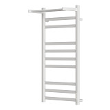 Полотенцесушитель электрический Point Меркурий PN83850PW П9 500x1000 с полкой, диммер справа, белый